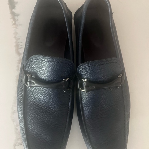 Salvatore Ferragamo Men's Navy Loafers